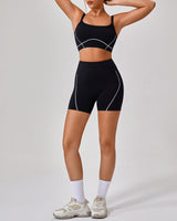 Black High Waisted Yoga Shorts