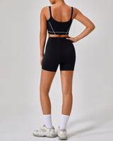 Black High Waisted Yoga Shorts