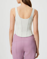 White Scoop Neck Yoga Tank Top