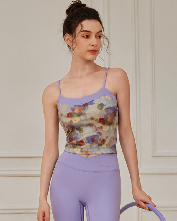 Purple Floral Camis - Medium Support