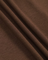Women's Coffee Ruched Knitted Slip Midi Dress