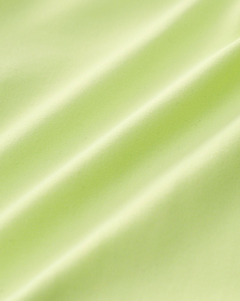 Green Cropped One Shoulder Yoga Cami Top - Light Support