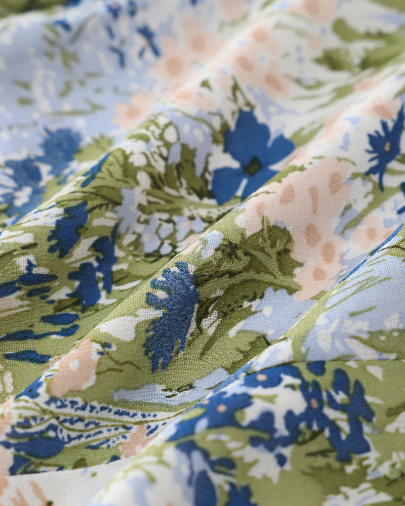 Green Floral Bohemian Camis