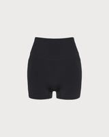 Black Pocket High Waisted Yoga Shorts
