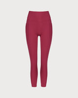 Red Quick-drying High Waisted Yoga Leggings