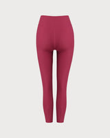Red Quick-drying High Waisted Yoga Leggings