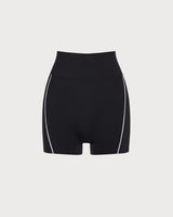 Black High Waisted Yoga Shorts