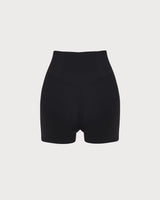 Black High Waisted Yoga Shorts