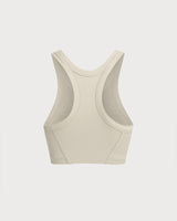 Beige I-back Yoga Tank Top