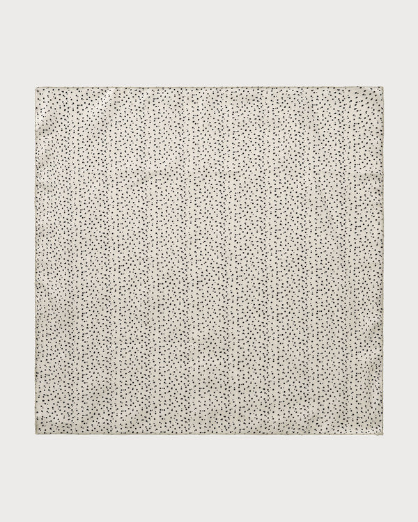 Beige Linen Square Scarf
