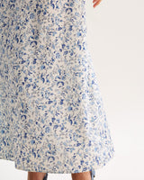 Blue Floral Slip Maxi Dress