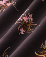 Black Floral A-Line Slip Maxi Dress