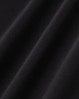 Black Square Neck Ruched Slip Midi Dress